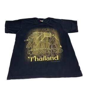 JoliGolf Thailand Size M Streetwear T-Shirt Black 2 Sided Graphic Model # 917